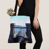 Omlaag kijkend tote bag (Dichtbij)