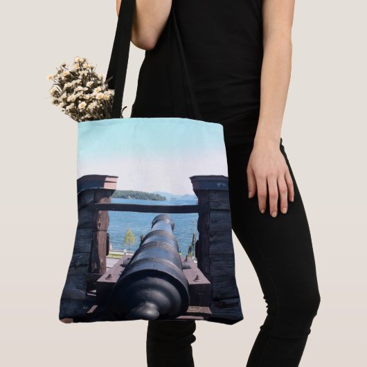 Omlaag kijkend tote bag (Dichtbij)