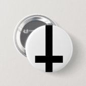 Omlaag Kruis Ronde Button 5,7 Cm (Voorkant /achterkant)