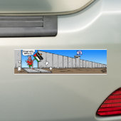 Omlaag met de muur bumpersticker (Op auto)