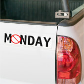 Omlaag met M dag Bumpersticker (Op Truck)