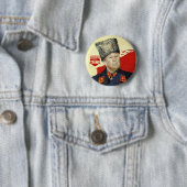 Omlaag met Trump Ronde Button 5,7 Cm (In situ)