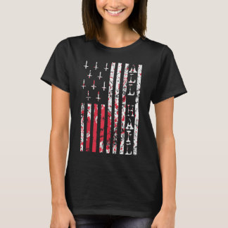 Omlaag naar occulte Amerikaanse vlag Alle hagel T-shirt