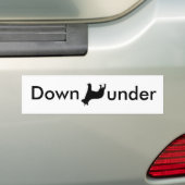 Omlaag onder Australische kattenhond Bumpersticker (Op auto)