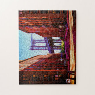 Omlaag onder Manhattan Bridge-overloop Legpuzzel