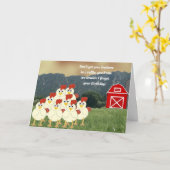 Omlaag op de Boerderij Birthday Kaart (Gele Bloem)