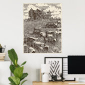 Omlaag op het Boerderij Poster (Instant Download O (Thuiskantoor)