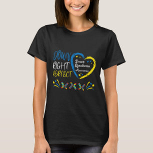 Omlaag - Perfect voor downsyndroom Bewustmakingsbo T-shirt