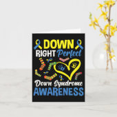 Omlaag Perfecte downsyndroom Bewustheid 1 Kaart (Gele Bloem)