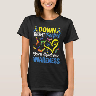Omlaag Perfecte downsyndroom Bewustheid 1 T-shirt
