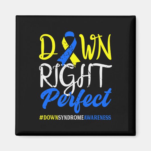 Omlaag Perfecte downsyndroombewustzijn Magneet (Voorkant)