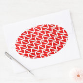 Omlaag schuiven ovale sticker (Envelop)