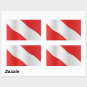 Omlaag schuiven rechthoekige sticker (Vel)