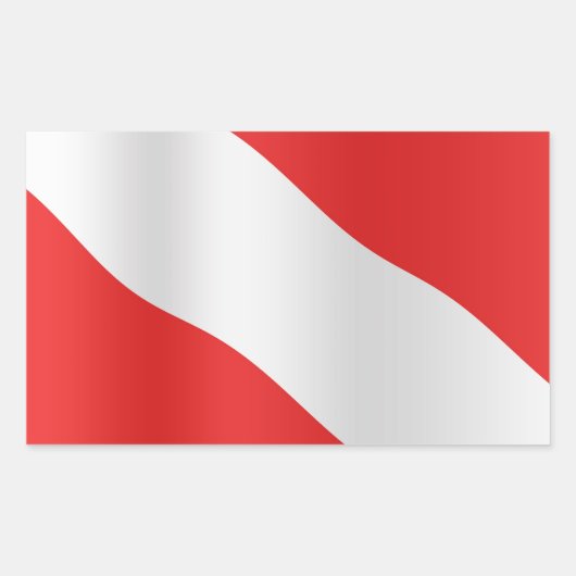 Omlaag schuiven rechthoekige sticker (Voorkant)