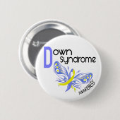 Omlaag Syndrome BUTTERFLES 3.1 Ronde Button 5,7 Cm (Voorkant /achterkant)