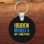 Omlaag Syndroom Bewustzijn ADHD Bewustzijn Autisme Sleutelhanger (Achterkant)