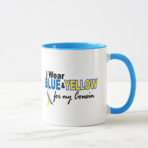 Omlaag Syndroom Ik Draag Blauw & Geel voor mijn ne Mok