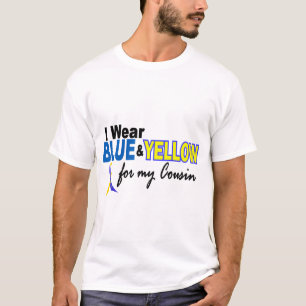 Omlaag Syndroom Ik Draag Blauw & Geel voor mijn ne T-shirt