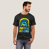 Omlaag, verbluffend syndroom bewustzijn t-shirt (Voorkant volledig)