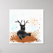 Omlaagtijd uitgerekt canvas afdruk (Voorkant)