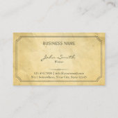 -omlijnde oude papierschrijver visitekaartje (Voorkant)