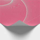 omlijnde vortex in fluwelen roze cadeaupapier (Hoek)