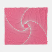 omlijnde vortex in fluwelen roze fleece deken (Voorkant (Horizontaal))