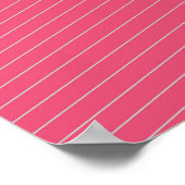 omlijnde vortex in fluwelen roze poster (Hoek)