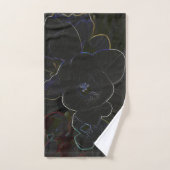 omlijning van fresia bloemen bad handdoek (Handdoek)
