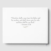 Omlijst katholiek Bijbeltekst Proefavond Dinner Gastenboek (Achterkant)