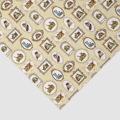  omlijst kattenpatroon tissuepapier (Detail)