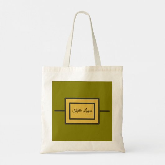 Omlijst Rechthoek Tote Bag (Achterkant)