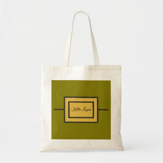 Omlijst Rechthoek Tote Bag (Voorkant)