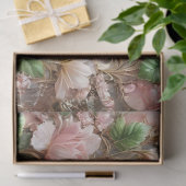  omlijst Rozen Weefselinpakpapier Tissuepapier (Geschenk)