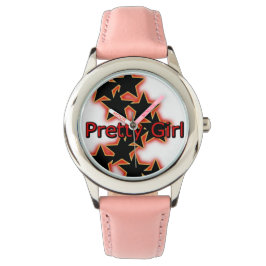  omlijsting met roze getallen horloge