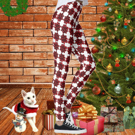 Omloop jezelf omhoog - Rode Bow Leggings