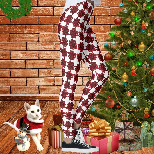 Omloop jezelf omhoog - Rode Bow Leggings