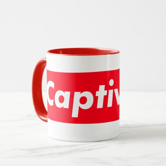 Omloop rond fascineren  mok (Voorkant links)