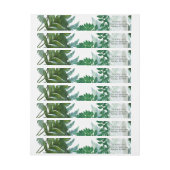 Omloop rond | Vruchtbladeren van fern-bos (Vel)