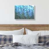 Omloop van blauw backlight-canvas met apenstructuu canvas afdruk (Insitu (Slaapkamer))
