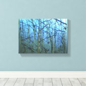 Omloop van blauw backlight-canvas met apenstructuu canvas afdruk (Insitu (Houten vloer))