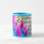 Omloop van muziek en recorders mok (Midden)