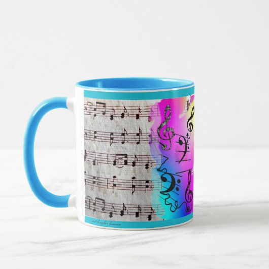 Omloop van muziek en recorders mok (Links)