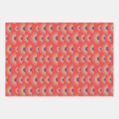 Omloop voor cadeaubonnen voor regenboogafdrukken inpakpapier vel (Voorkant 3)