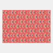 Omloop voor cadeaubonnen voor regenboogafdrukken inpakpapier vel (Voorkant 2)