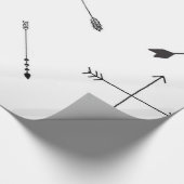 Omloop voor cadeaubonnen voor zwarte en witte pijl cadeaupapier (Hoek)