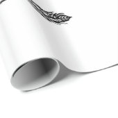 Omloop voor cadeaubonnen voor zwarte en witte pijl cadeaupapier (Rol Hoek)