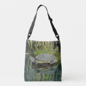 Omloopdier met waterreflectie-Natuur Crossbody Tas (Achterkant)