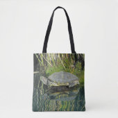 Omloopdier met waterreflectie-Natuur Tote Bag (Voorkant)