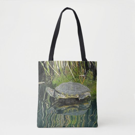 Omloopdier met waterreflectie-Natuur Tote Bag (Voorkant)